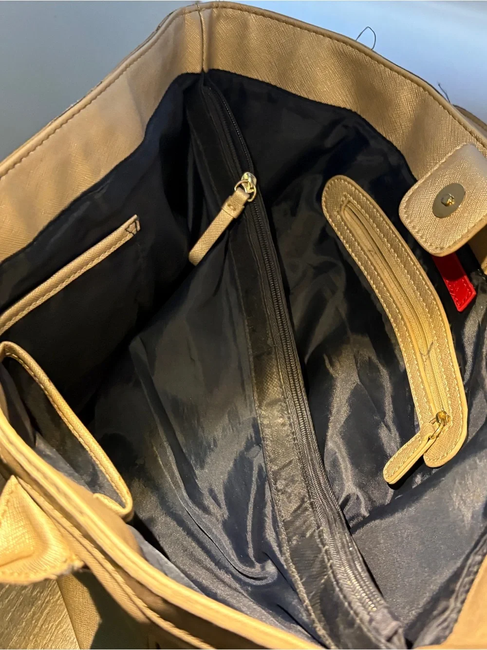 Tommy Hilfiger Metallic Gold Women’s Tote Bag - Designer Style